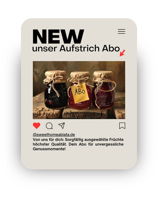Aufstrich ABO - Sweet Home Abiata