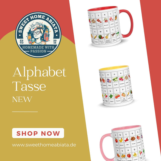 Alphabet Tasse für Schulanfänger - Sweet Home Abiata