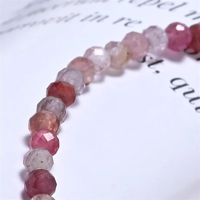 Buntes Spinell-Armband 3 mm | Facettiert