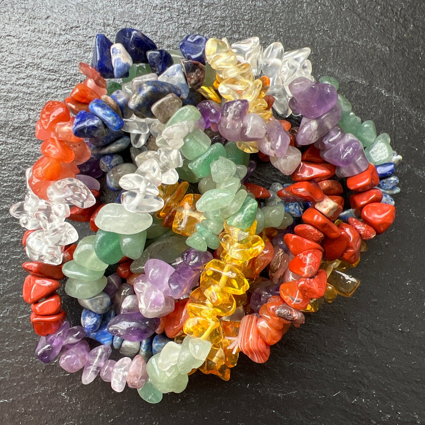 7 Farben Chakra - Splitterarmband