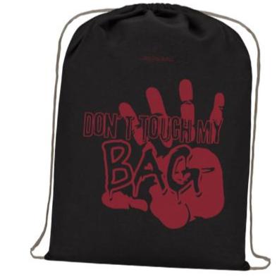 Zugband-Rucksack - Baumwolle schwarz