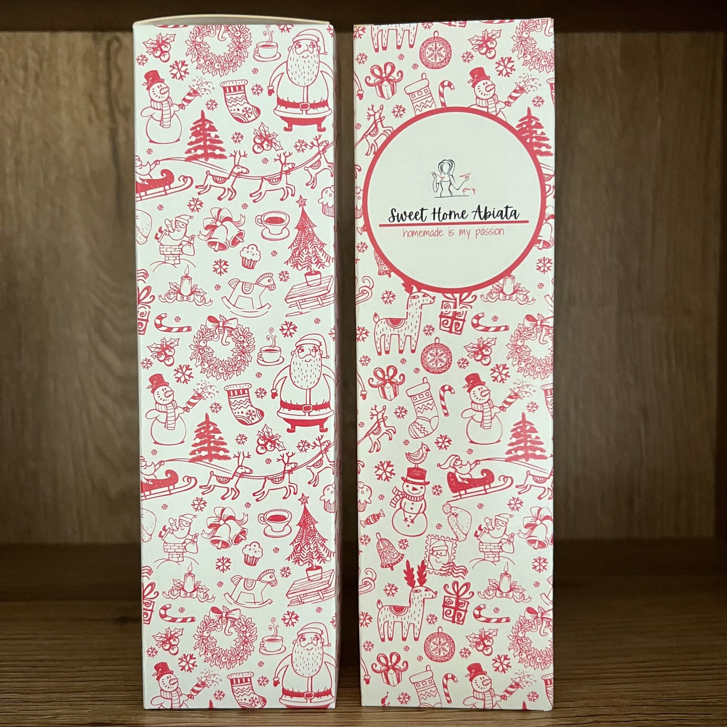 Schmuckkarton für 3x100 Gramm Gläser (Leerverpackung) - WEIHNACHTEN