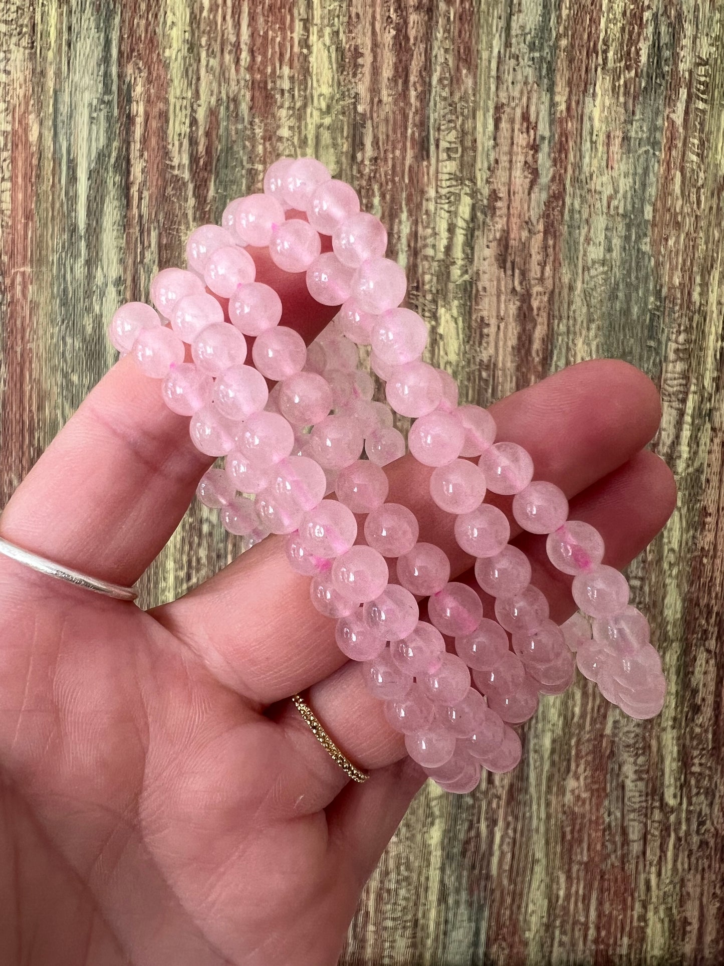 Rosenquarz – Armband 6mm