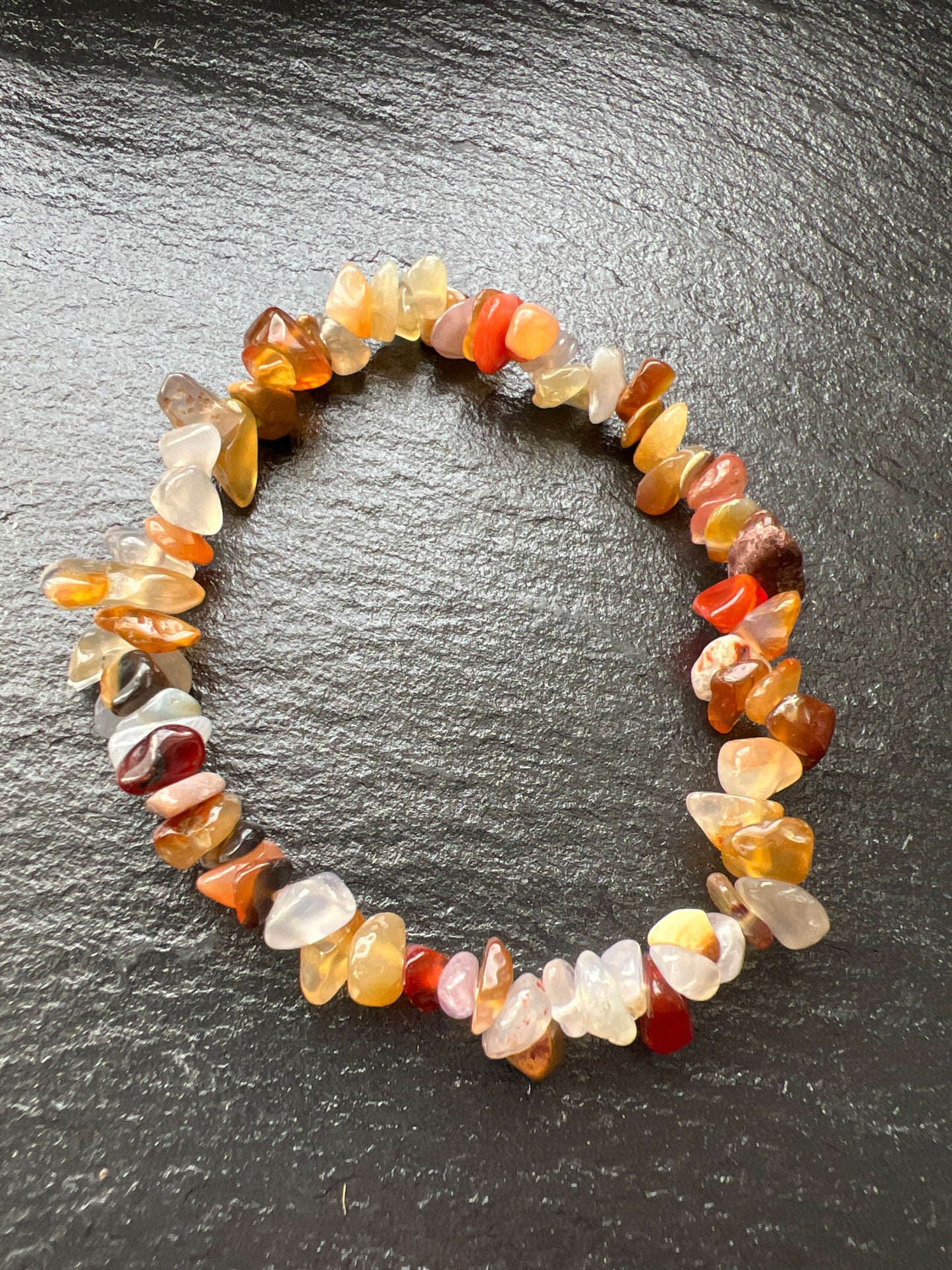 roter Achat - Splitterarmband