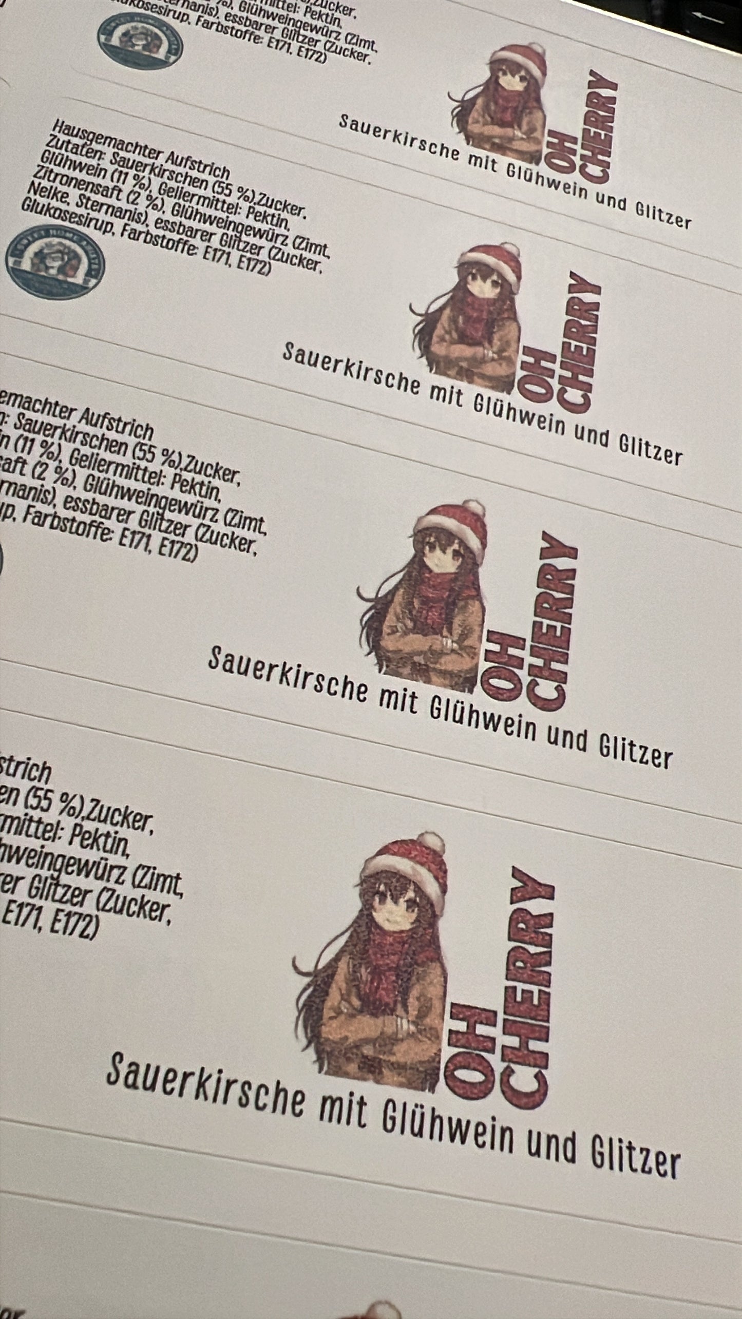 Oh Cherry - Sauerkirsche mit Glühwein - Fruchtaufstrich - 200 Gramm