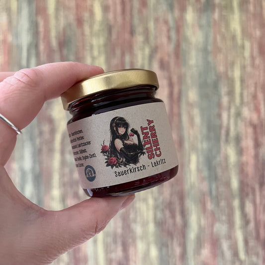 Silent Cherry - Sauerkirsche mit Lakritz - Fruchtaufstrich 100 Gramm