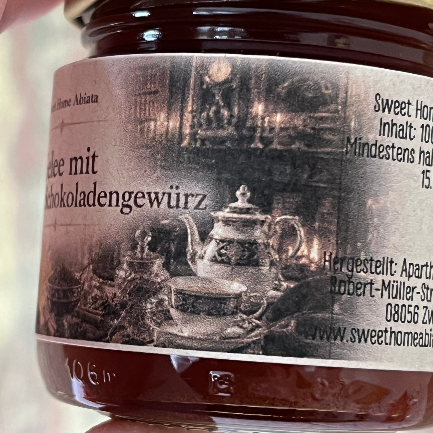 Gelee mit Zitronenlimonade und Schokoladengewürz 100 Gramm