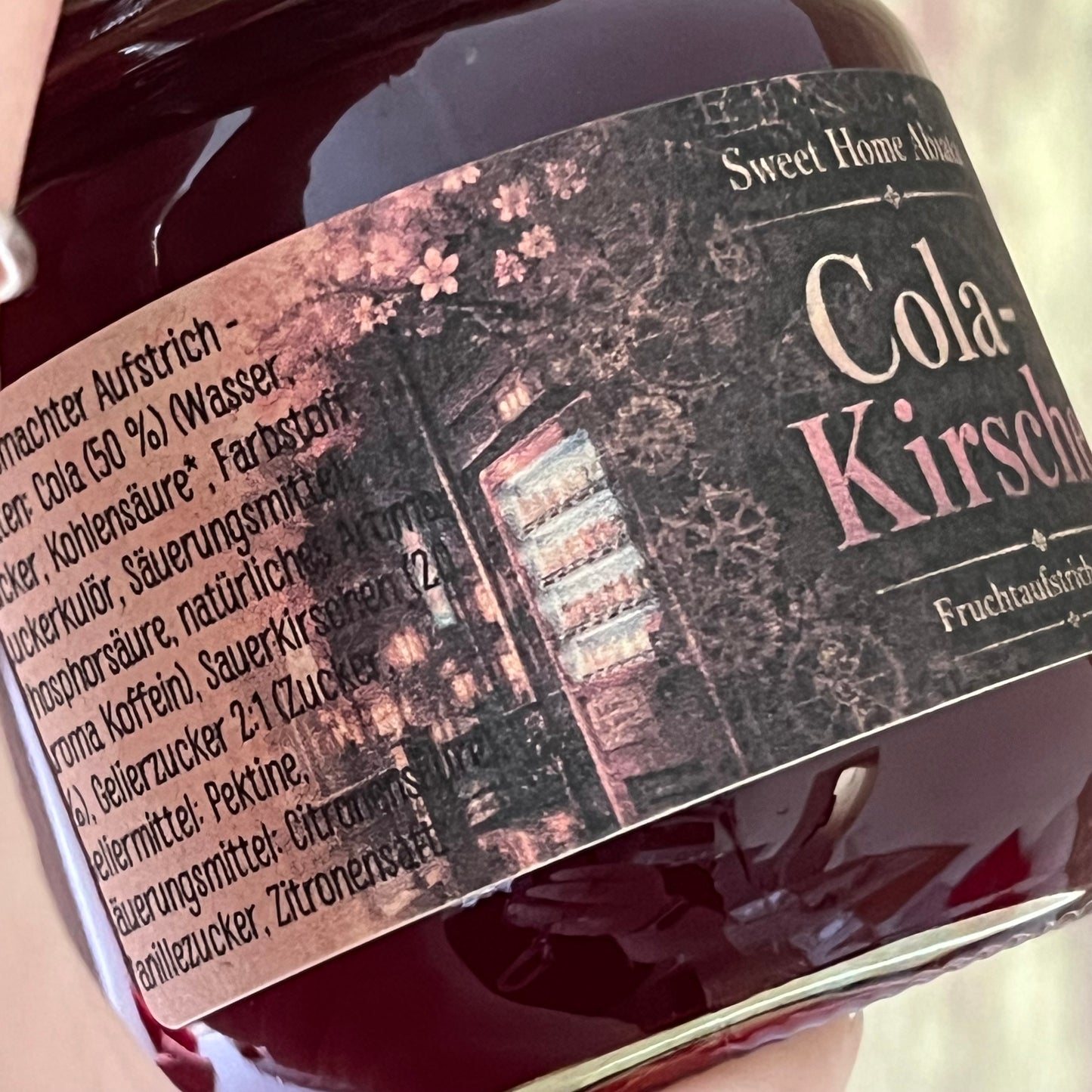 Sauerkirsche mit Cola und Vanille - Fruchtaufstrich extra - 200 Gramm