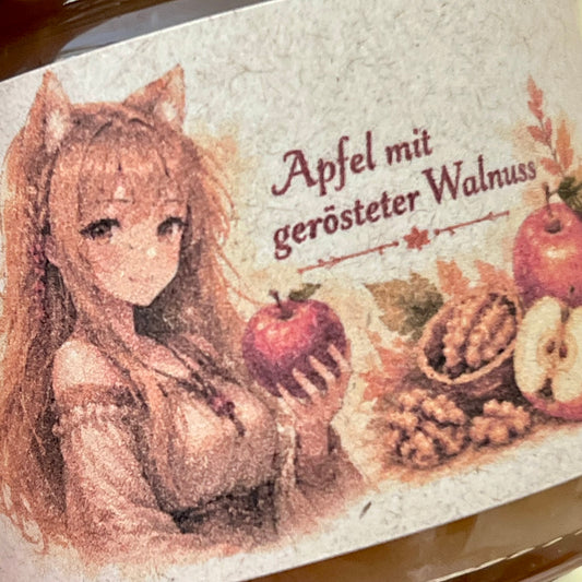 Apfel mit gerösteter Walnuss - Fruchtaufstrich 100 Gramm