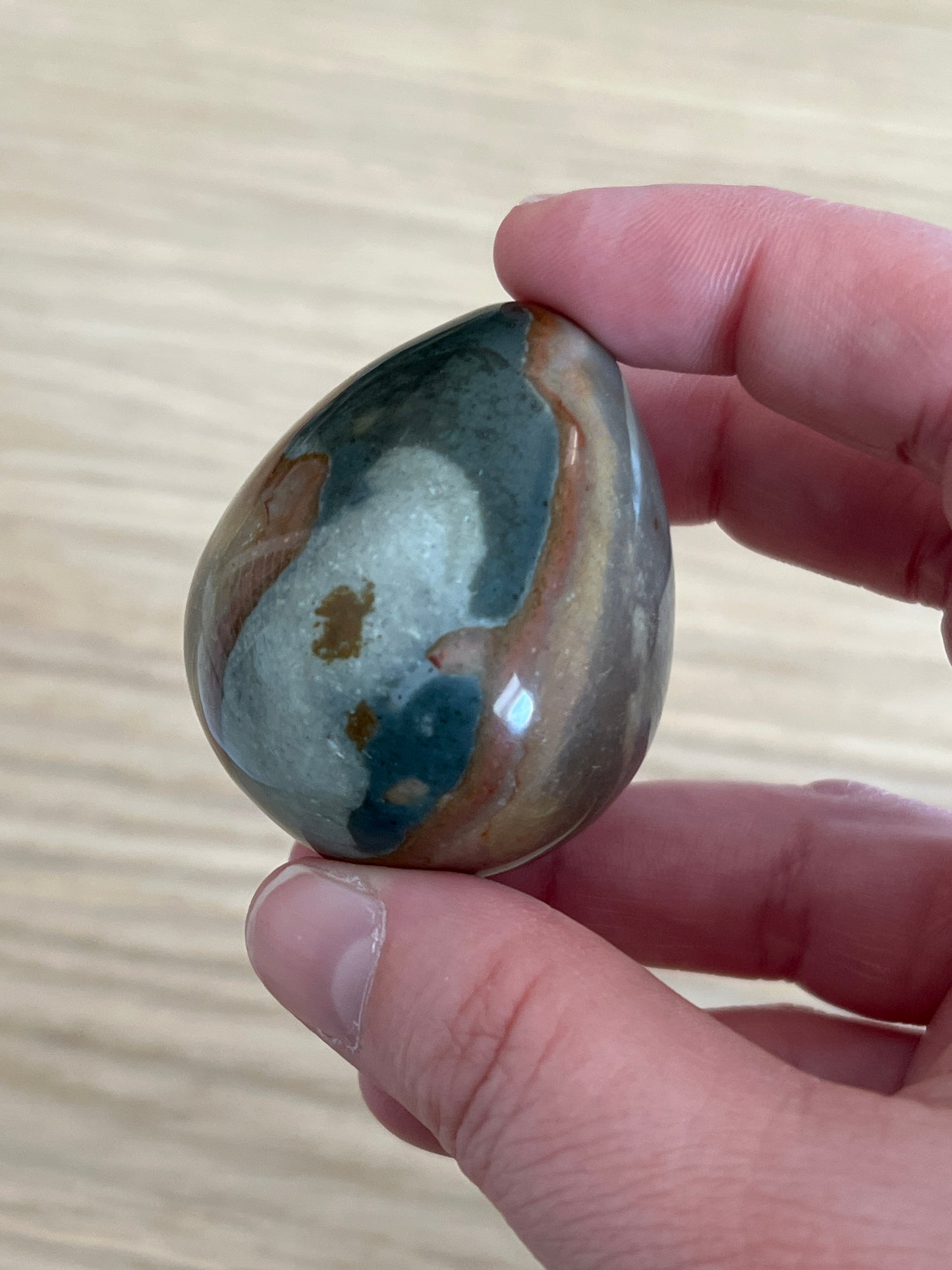 Ei aus Ozeanjaspis - wählbare Größe