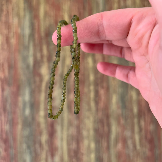 Nephrit-Armband 3 mm | Facettiert