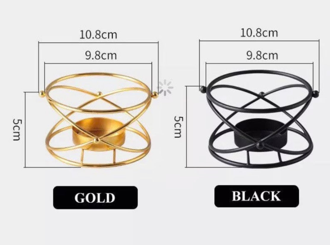 Duftlampe / Wachsschmelzer "Gold" mit Keramikschale