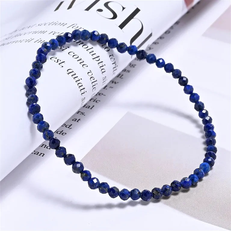 Lapis-Lazuli-Armband 3 mm | Facettiert