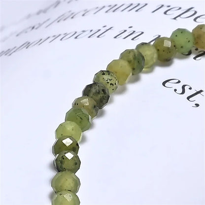 Nephrit-Armband 3 mm | Facettiert