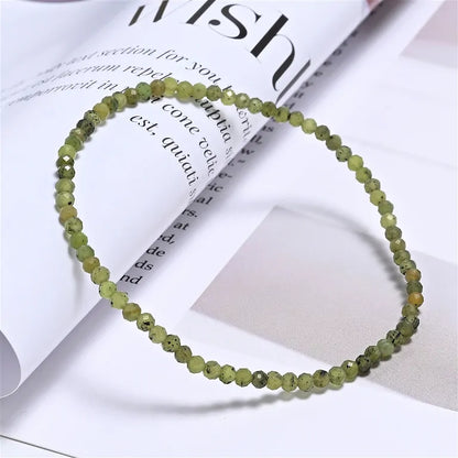 Nephrit-Armband 3 mm | Facettiert