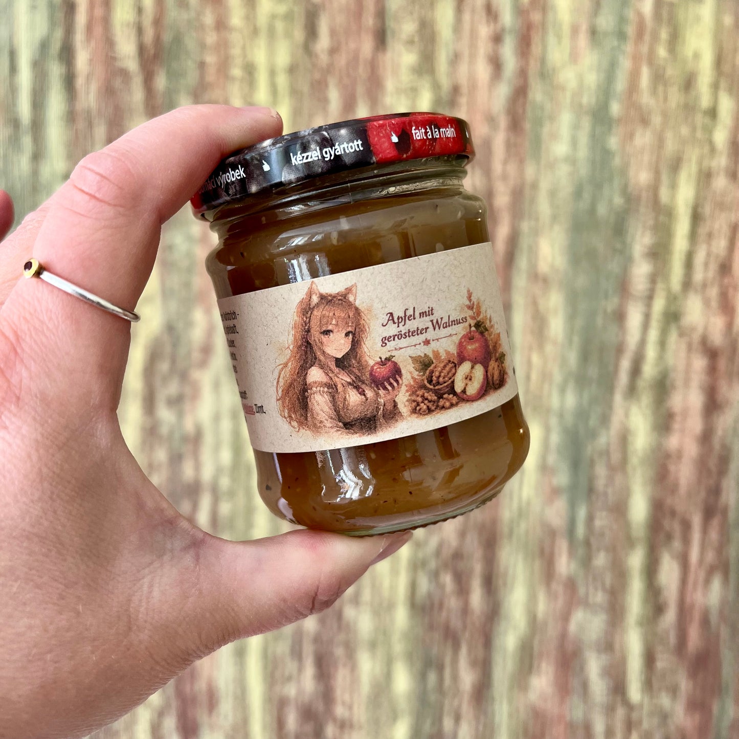 Apfel mit gerösteter Walnuss - Fruchtaufstrich 200 Gramm