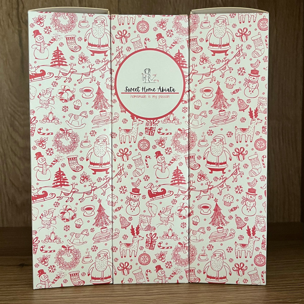 Schmuckkarton für 3x100 Gramm Gläser (Leerverpackung) - WEIHNACHTEN