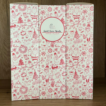 Schmuckkarton für 3x100 Gramm Gläser (Leerverpackung) - WEIHNACHTEN