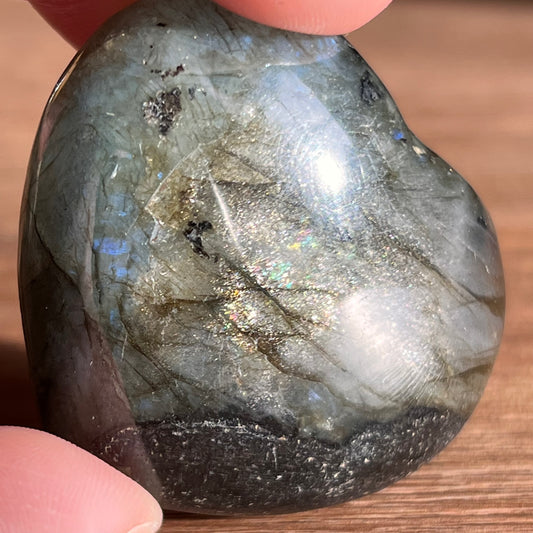 Labradorit Herz 4,5cm x 4,5 cm