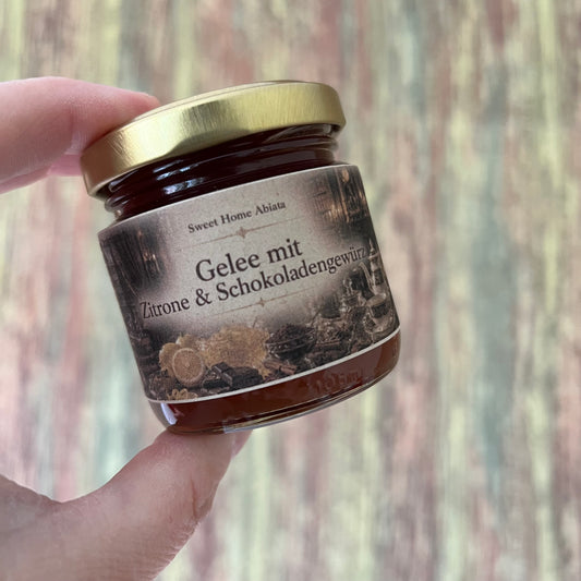 Gelee mit Zitronenlimonade und Schokoladengewürz 100 Gramm