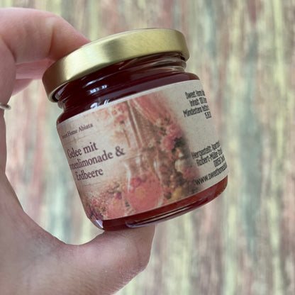 Gelee mit Zitronenlimonade und Erdbeere - 100 Gramm