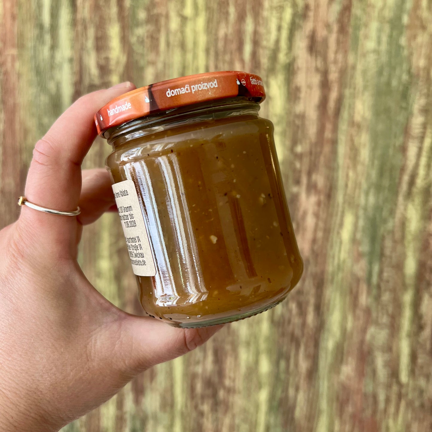 Apfel mit gerösteter Walnuss - Fruchtaufstrich 200 Gramm