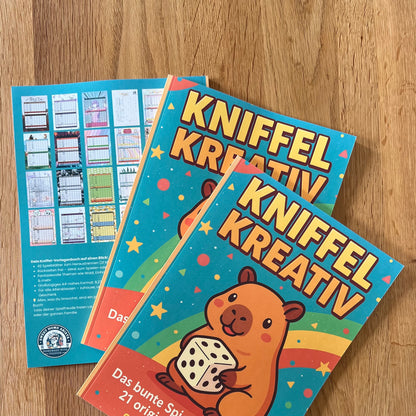 Kreativ Würfelblock: 21 kreative Spielvorlagen zum Heraustrennen! - Limited Edition Capybara