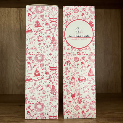 Schmuckkarton für 3x100 Gramm Gläser (Leerverpackung) - WEIHNACHTEN