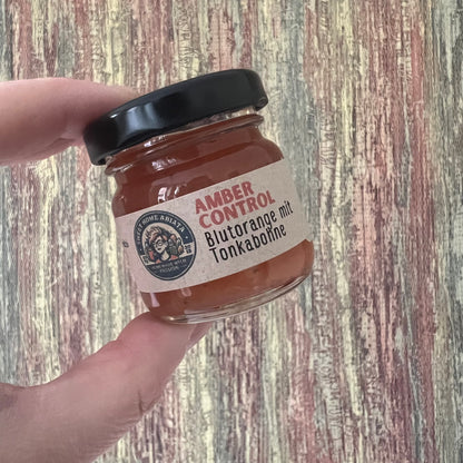Amber Control - Blutorange mit Tonkabohne - Fruchtaufstrich 40 Gramm