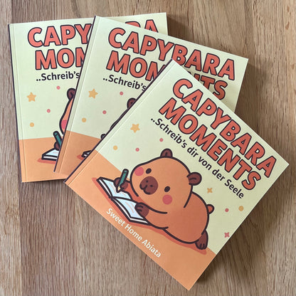 Capybara Moments – Schreib’s dir von der Seele: Dein 80-Tagebuch mit süßen Capybara Motiven auf jeder Seite