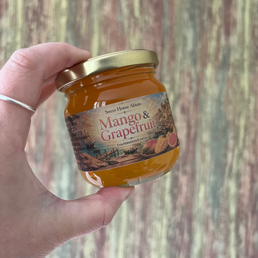 Mango und Pink Grapefruit - Fruchtaufstrich extra - 200 Gramm