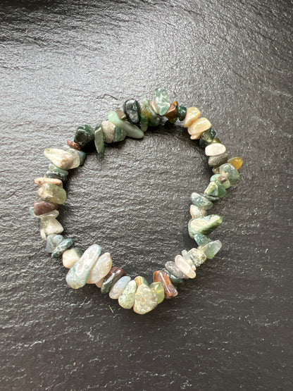 Moosachat - Splitterarmband