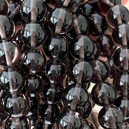 Rauchquarz – 10 mm, ca. 18 cm - Armband