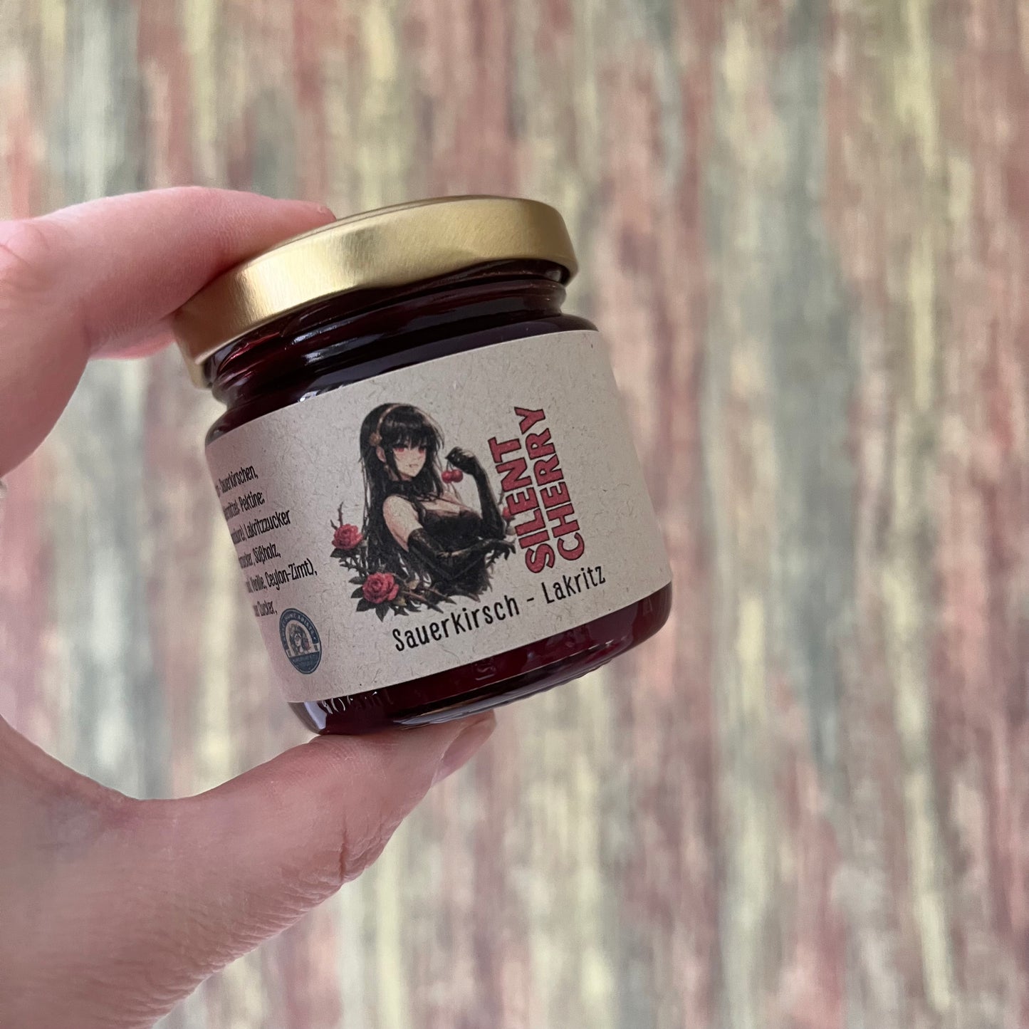 Silent Cherry - Sauerkirsche mit Lakritz - Fruchtaufstrich 100 Gramm