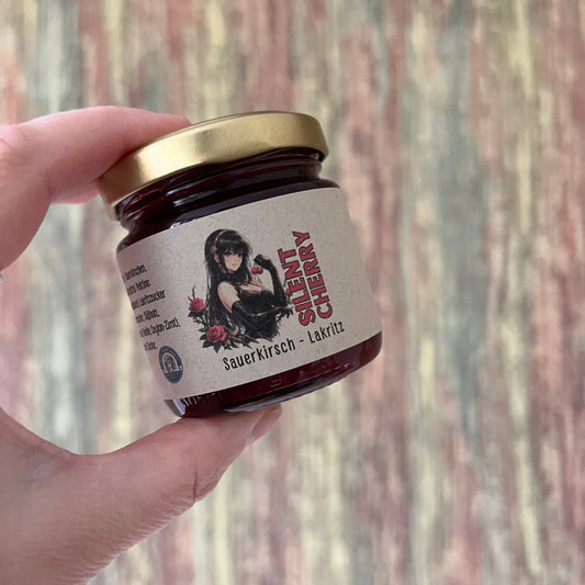 Silent Cherry - Sauerkirsche mit Lakritz - Fruchtaufstrich 100 Gramm