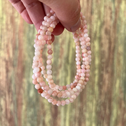 Pink Opal – 4 mm, ca. 18 cm - Armband