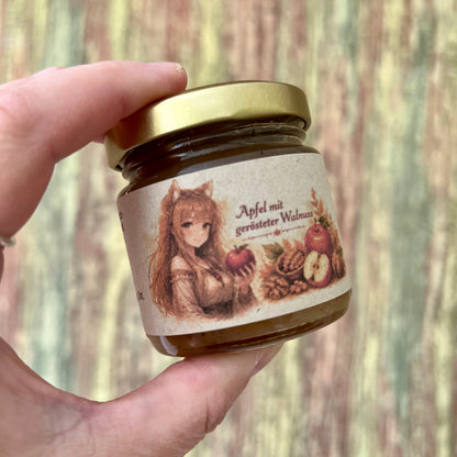 Apfel mit gerösteter Walnuss - Fruchtaufstrich 100 Gramm