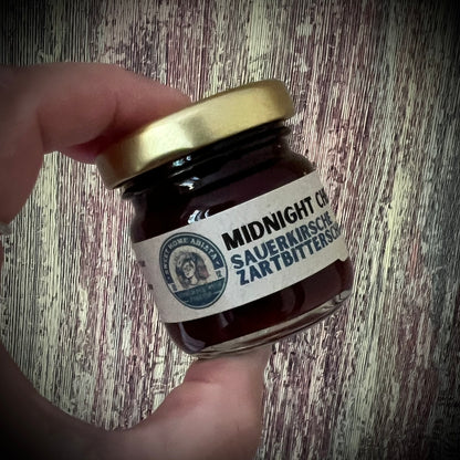 Midnight Cherry – Sauerkirsche mit Zartbitterschokolade -Fruchtaufstrich - 40 Gramm