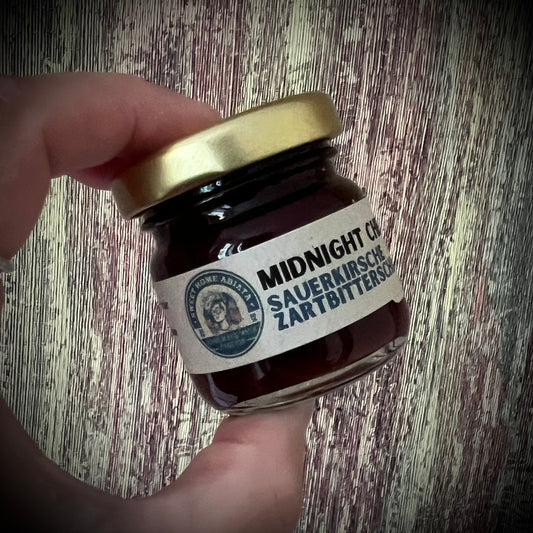 Midnight Cherry – Sauerkirsche mit Zartbitterschokolade -Fruchtaufstrich - 40 Gramm