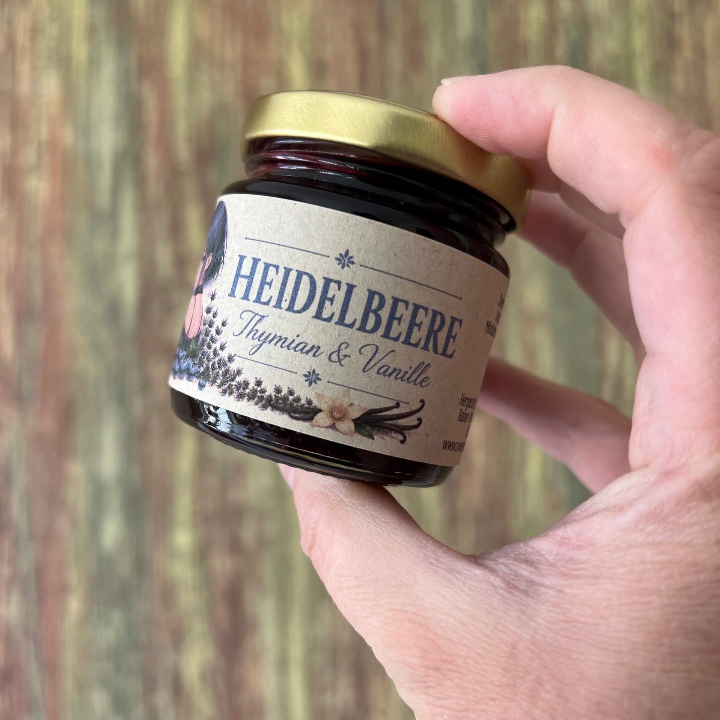 Heidelbeere mit Thymian - Fruchtaufstrich - 100 Gramm