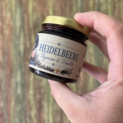 Heidelbeere mit Thymian - Fruchtaufstrich - 100 Gramm