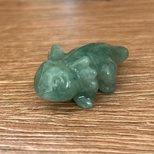 Axolotl aus grünem Aventurin