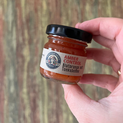 Amber Control - Blutorange mit Tonkabohne - Fruchtaufstrich 40 Gramm