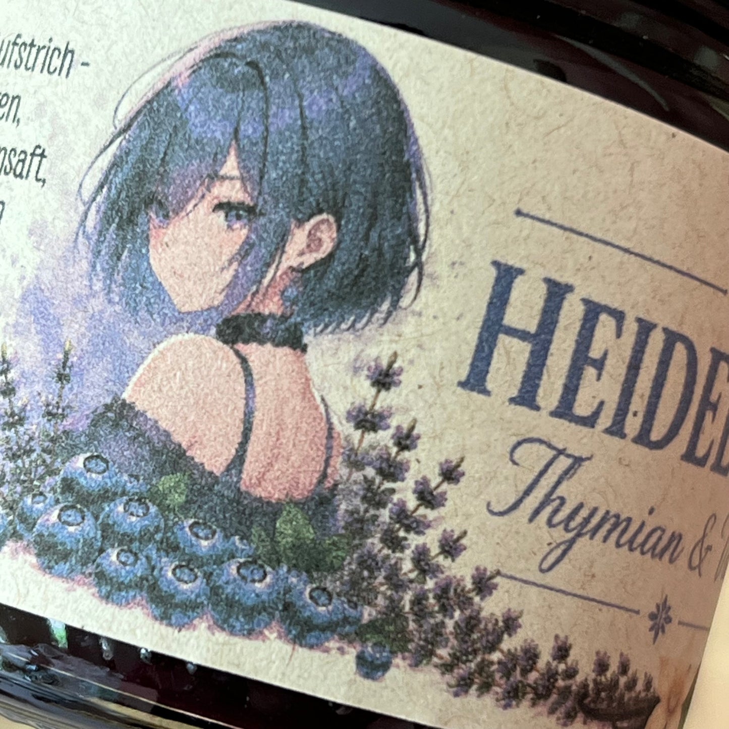 Heidelbeere mit Thymian - Fruchtaufstrich - 100 Gramm