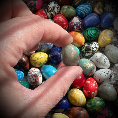 1 Mini-Stein-Ei (zufällige Auswahl)