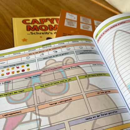 Capybara Moments – Schreib’s dir von der Seele: Dein 80-Tagebuch mit süßen Capybara Motiven auf jeder Seite