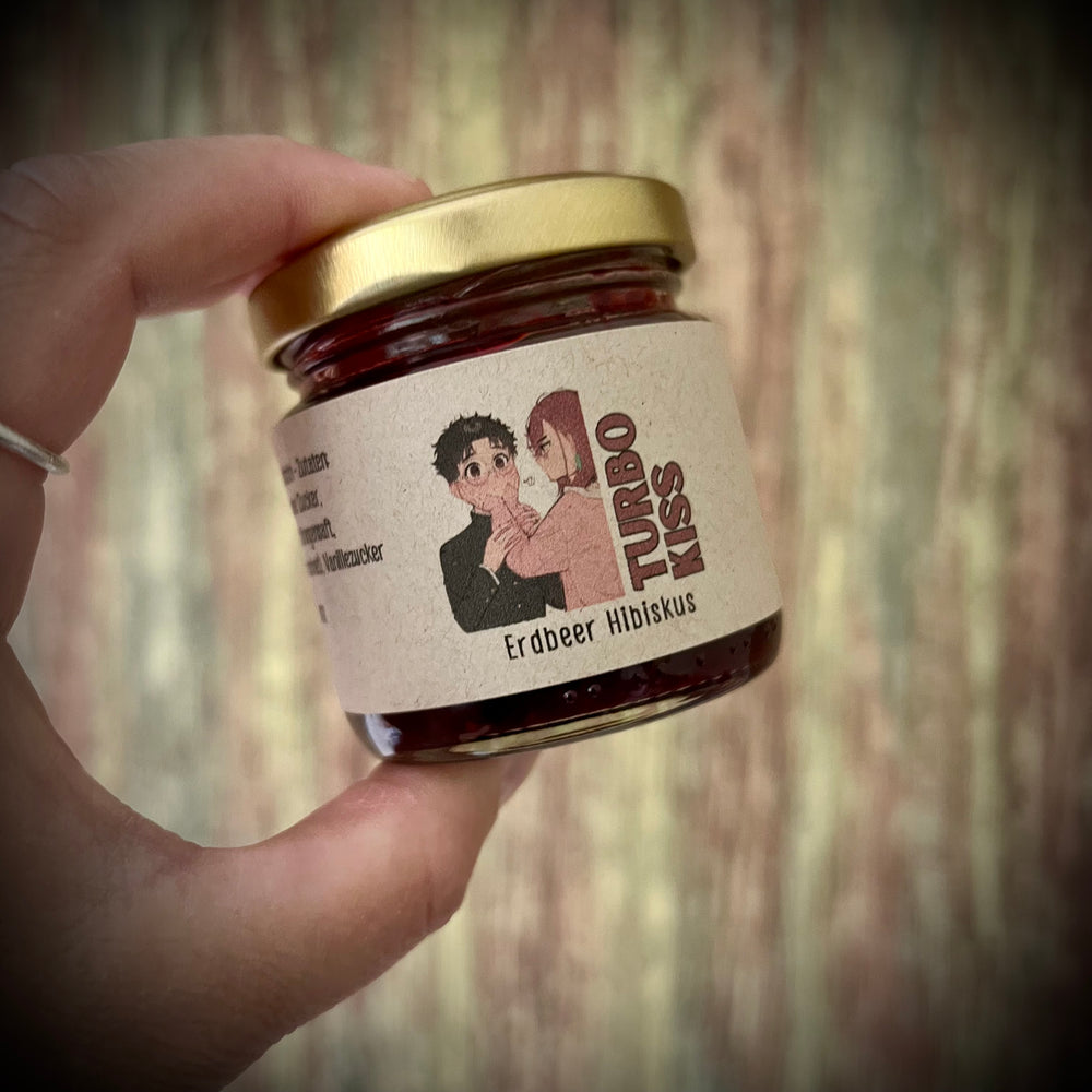 Turbo Kiss - Erdbeere Hibiskus - Fruchtaufstrich - 100 Gramm