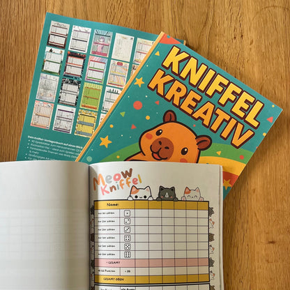 Kreativ Würfelblock: 21 kreative Spielvorlagen zum Heraustrennen! - Limited Edition Capybara
