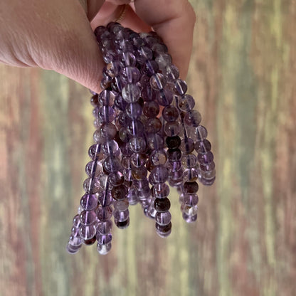 Lodolith Quarz – 6 mm, ca. 18 cm - Armband