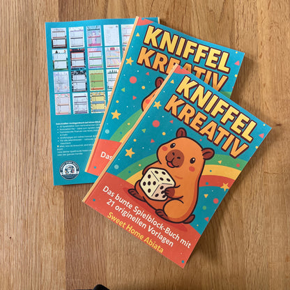 Kreativ Würfelblock: 21 kreative Spielvorlagen zum Heraustrennen! - Limited Edition Capybara